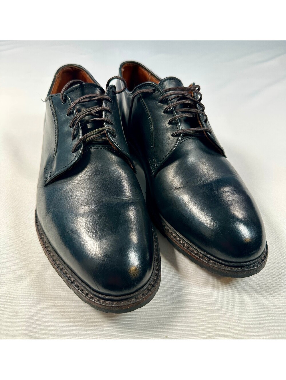 Allen Edmonds Black Hills Derby Shoes Men's Size 9.5 3E Wide Black Leather